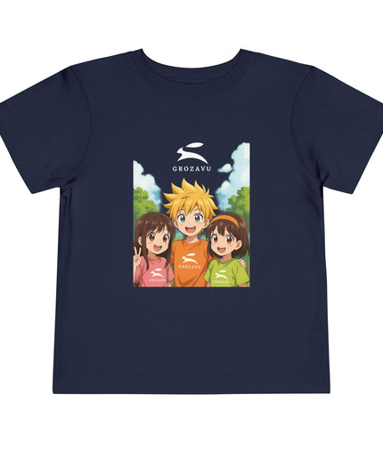 Kurzarm-T-Shirt für Kleinkinder | Grozavu Design