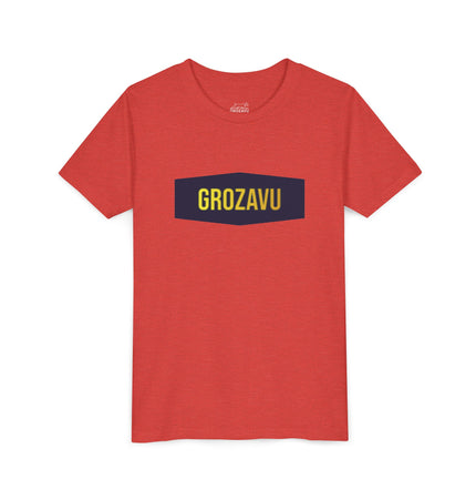Cool Youth Short Sleeve Tee with 'GROZAVU' Design