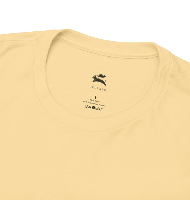 Casual Unisex Heavy Cotton Tee - Grave Logo, Perfect for Everyday Wear
