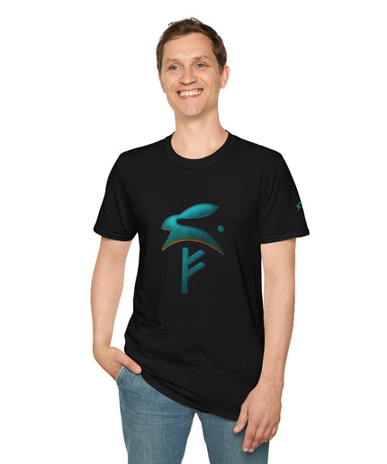 Glückliches T-Shirt Grozavu | FEHU Rune Energie Tee