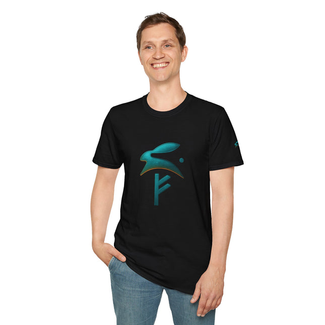 Glückliches T-Shirt Grozavu | FEHU Rune Energie Tee