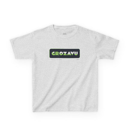 Grozavu Kids Heavy Cotton Tee - Fun Casual Wear for Young Explorers