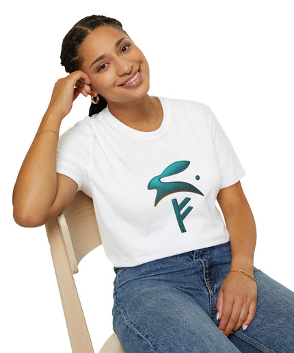 Glückliches T-Shirt Grozavu | FEHU Rune Energie Tee