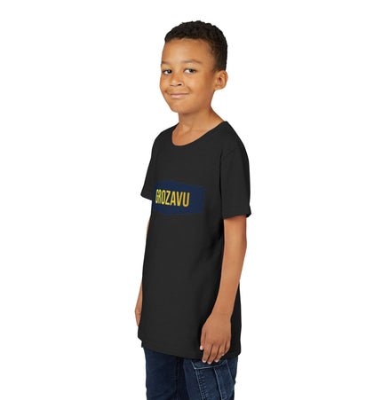 Cool Youth Short Sleeve Tee with 'GROZAVU' Design