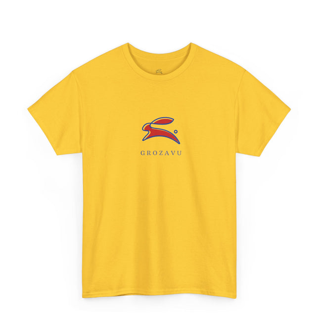 Casual Unisex Heavy Cotton Tee - Grave Logo, Perfect for Everyday Wear