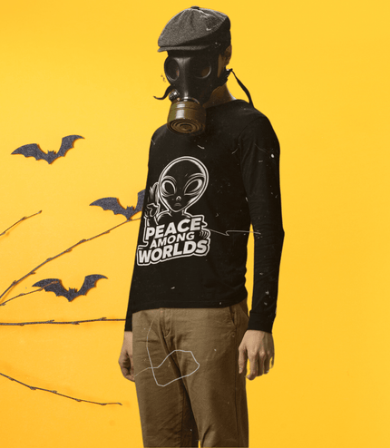 Men’s Long Sleeve Sweater | Halloween Street Vibes & Cozy Comfort