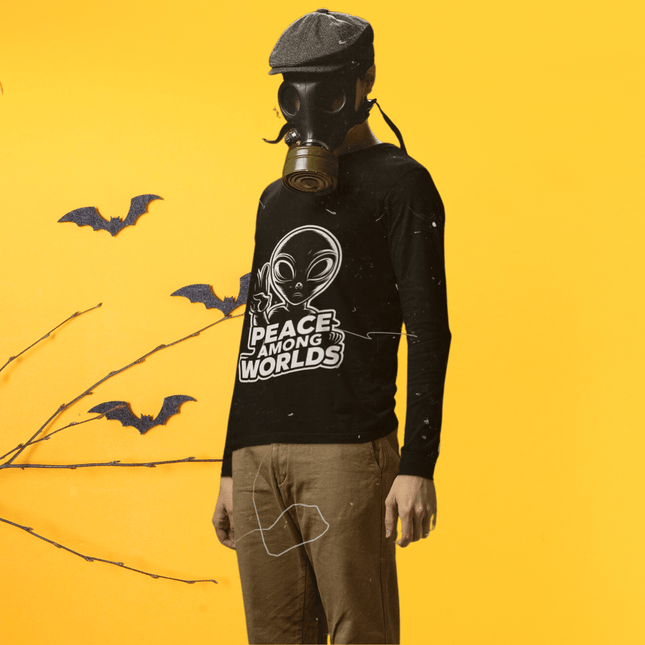 Men’s Long Sleeve Sweater | Halloween Street Vibes & Cozy Comfort