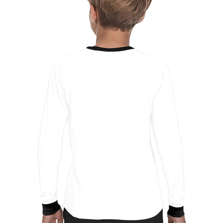 Boys Cotton Sweater – Grozavu Bunny White & Black