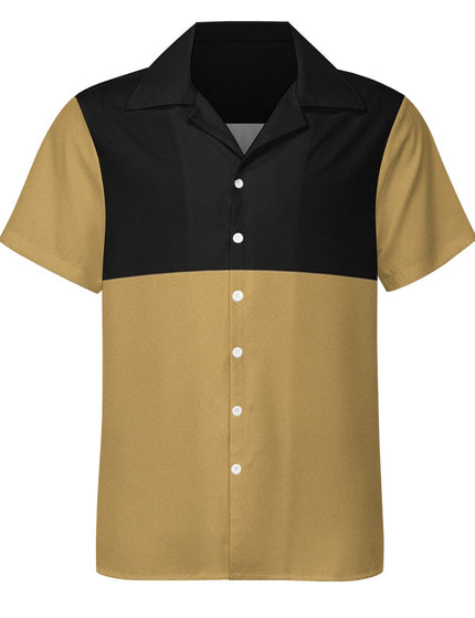 Chemise à col cubain extensible