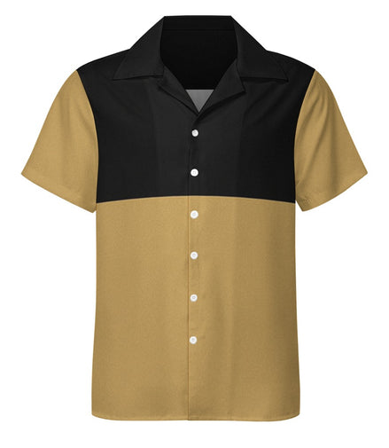 Grozavu | Camicia con Collo Cubano Stretch