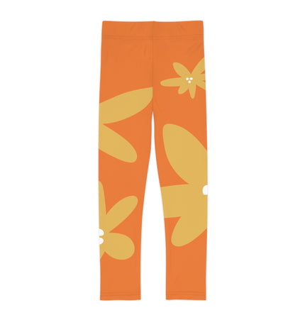 Bright Floral Kids Leggings - Fun & Comfortable Stretch Fabric