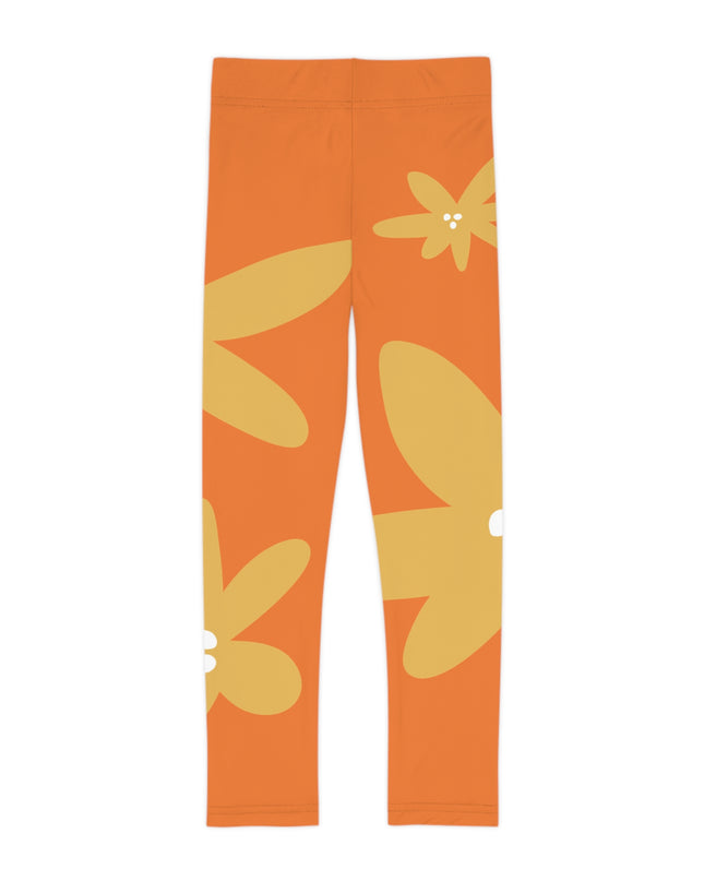 Bright Floral Kids Leggings - Fun & Comfortable Stretch Fabric