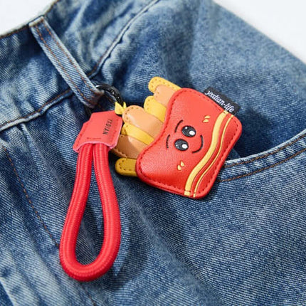 Pantalons en denim de collège avec patch de dessin animé