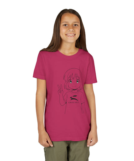 Cartoon Graphic Jugend T-Shirt | Grozavu