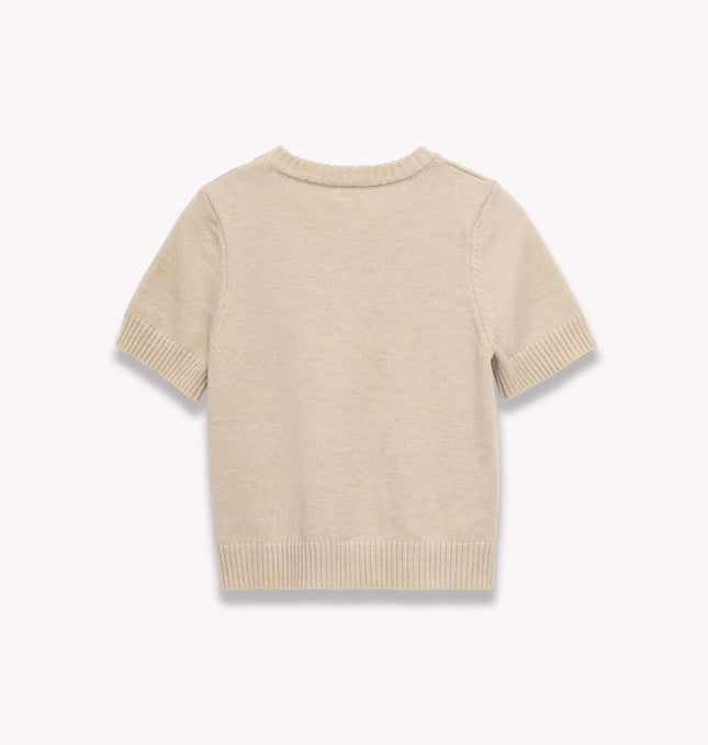 Round Neck Casual Knit Sweater