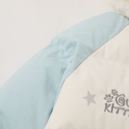 Giacca con Cappuccio a Tema Gatto - Vestibilità Ampia