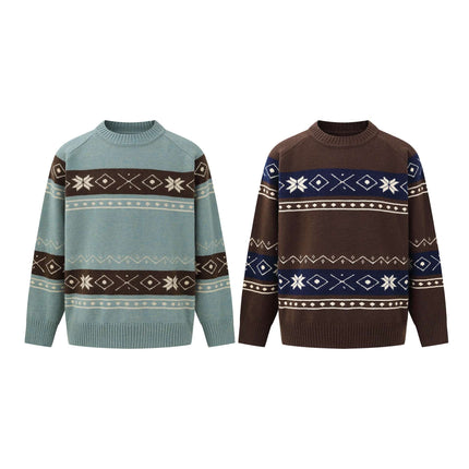 Suéter Fair Isle a Bloques de Color - Corte Suelto