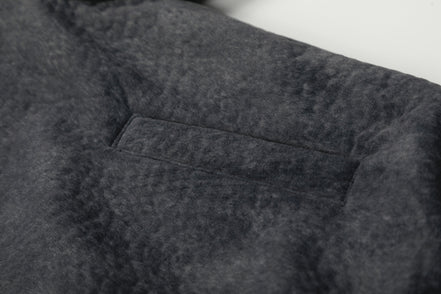 Cotton collar jacket with cotton jacket