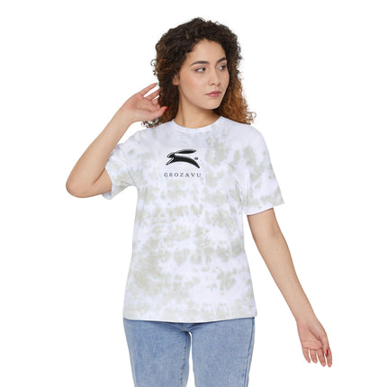Unisex Tie-Dye T-Shirt with Grave Logo for Trendy Fashion Lovers
