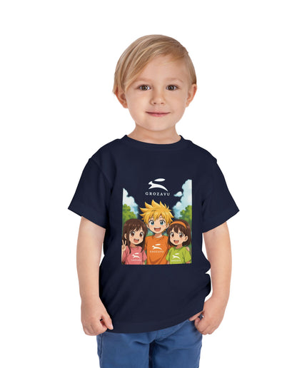 Kurzarm-T-Shirt für Kleinkinder | Grozavu Design