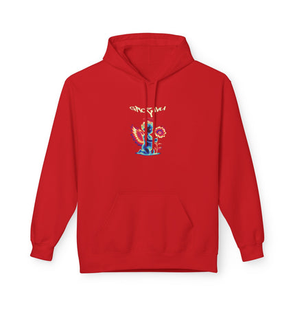 Groovy Dinosaur Unisex Fleece Hoodie - Soft style Comfort for All Seasons