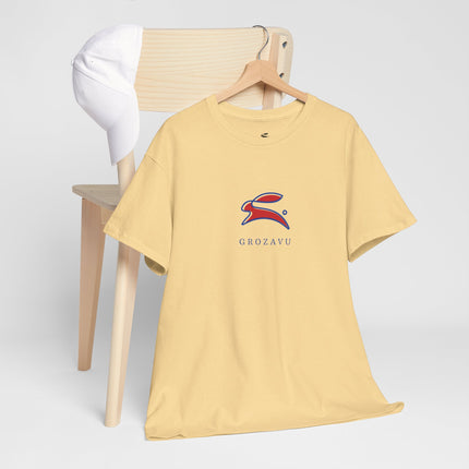 Casual Unisex Heavy Cotton Tee - Grave Logo, Perfect for Everyday Wear