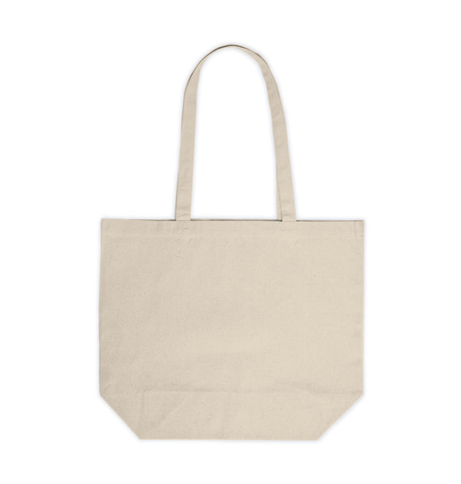 Eco-Friendly Canvas Shopping Tote with Artistic Design - GROZAVU