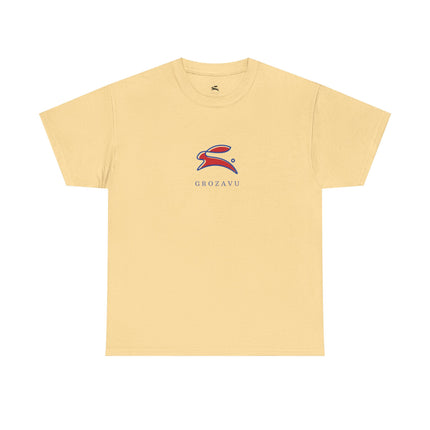 Casual Unisex Heavy Cotton Tee - Grave Logo, Perfect for Everyday Wear
