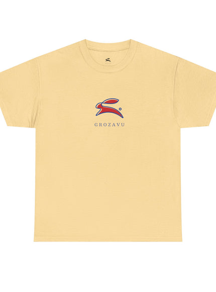 Casual Unisex Heavy Cotton Tee - Grave Logo, Perfect for Everyday Wear