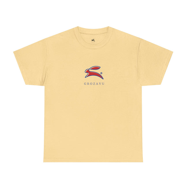 Casual Unisex Heavy Cotton Tee - Grave Logo, Perfect for Everyday Wear