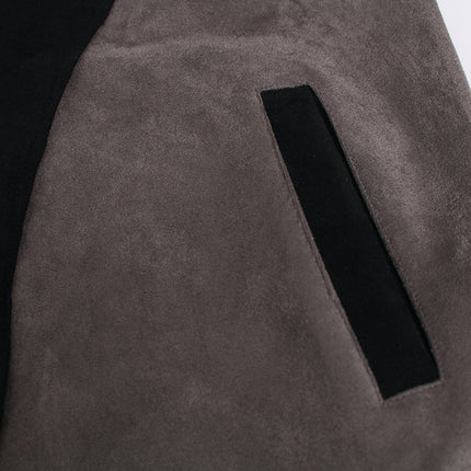 Hanorac cu guler înalt tip patchwork – Croială lejeră