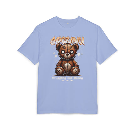 Creepy Teddy Bear Oversize Tee - Unisex Heavyweight Graphic Shirt for Casual Style