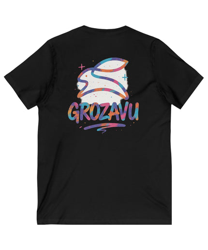 Grozavu | Grafik V-Ausschnitt T-Shirt