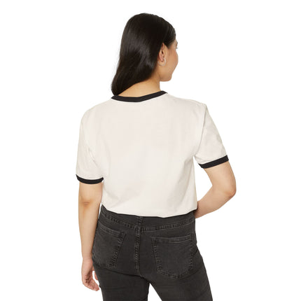 Unisex Cotton Ringer T-Shirt - 'Move On' Graphic Tee for Casual Style