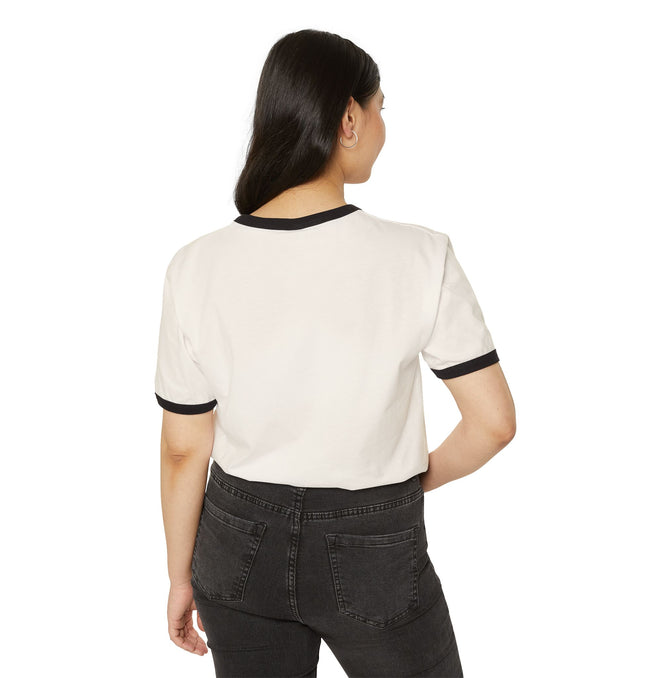 Unisex Cotton Ringer T-Shirt - 'Move On' Graphic Tee for Casual Style