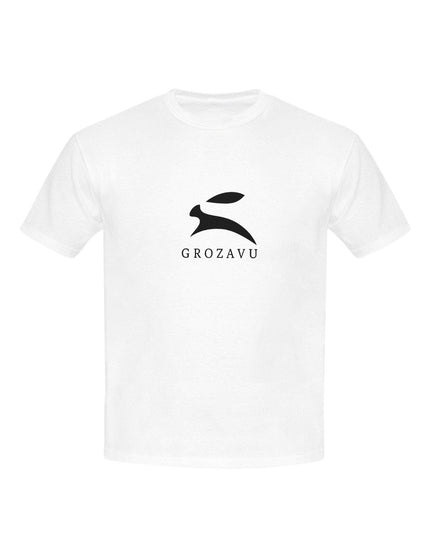 Grozavu Bunny Tee for Girls – White Cotton