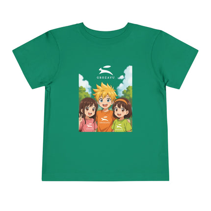 Kurzarm-T-Shirt für Kleinkinder | Grozavu Design