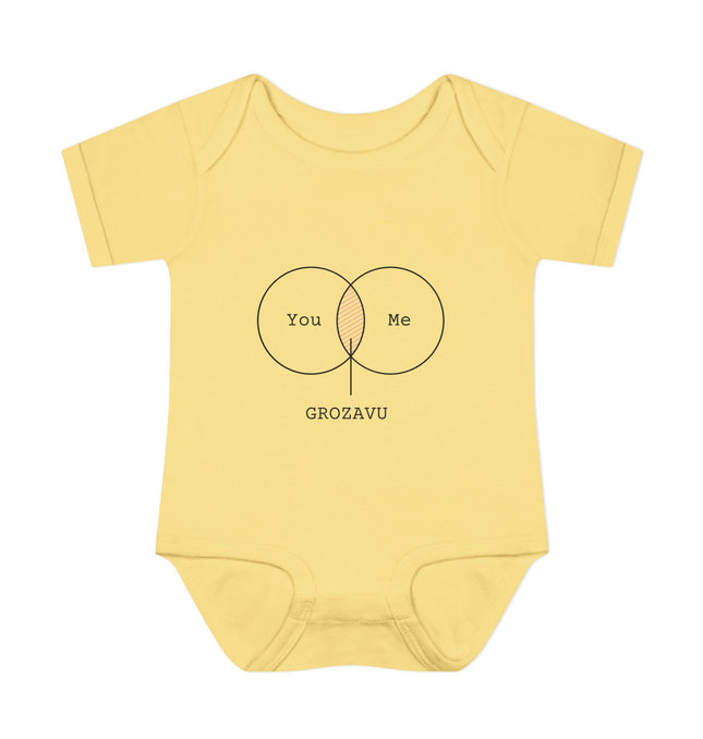 You Me Baby Bodysuit - Cute Infant Orange Outfit for Celebrations