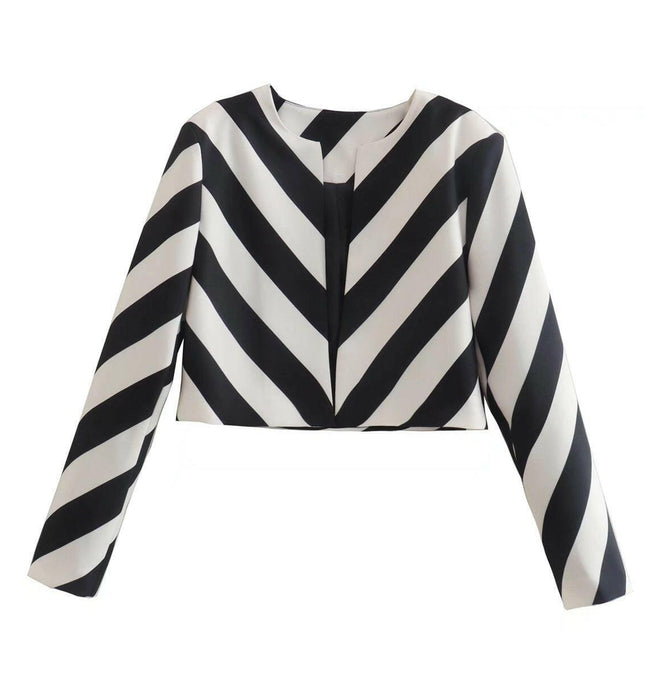 Stay Stylish! Spring & Summer Stripe Coat at €35.99