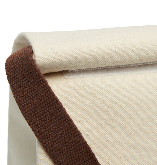 Eco-Friendly Canvas Lunch Bag with Strap - Perfect for On-the-Go Meals