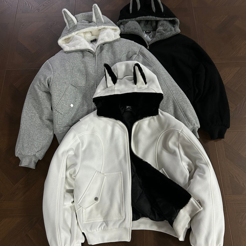 Street Fashion Zipper Hooded Sweatshirt for Men