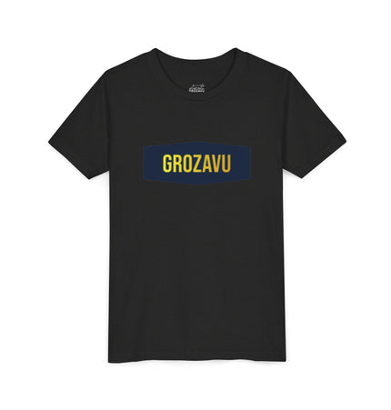 Cool Youth Short Sleeve Tee with 'GROZAVU' Design