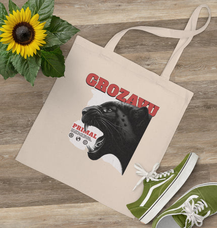 Primal Panther Graphic Tote Bag | Eco-Friendly Shopping & Style