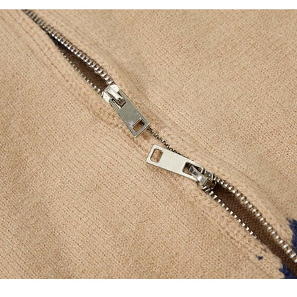 Jacquard Knit Pullover Sweater