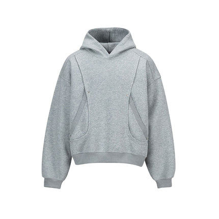 Retro High Street Simple Loose Hoodie Sweatshirt