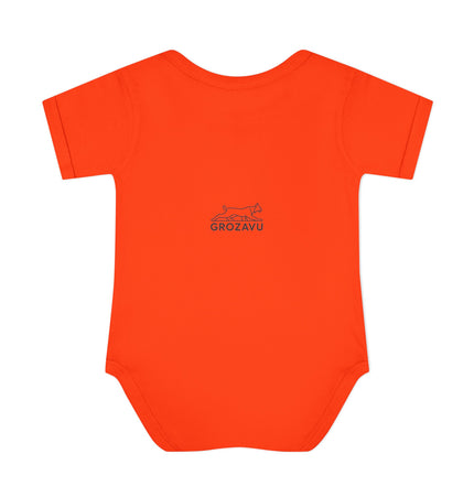 You Me Baby Bodysuit - Cute Infant Orange Outfit for Celebrations