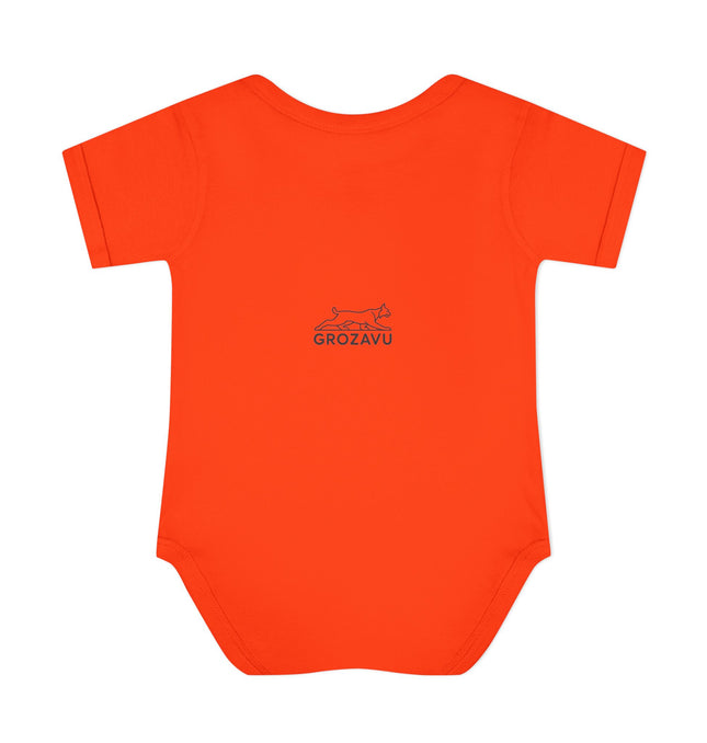 You Me Baby Bodysuit - Cute Infant Orange Outfit for Celebrations
