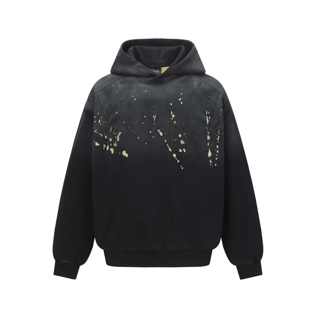 Splashing Ink Spliced Hooded Sweatshirt
