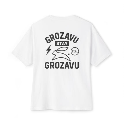 تي شيرت كبير الحجم Grozavu | حقيقي