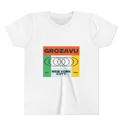 Grave New York City Youth Tee - Fun Retro Graphic Short Sleeve Shirt